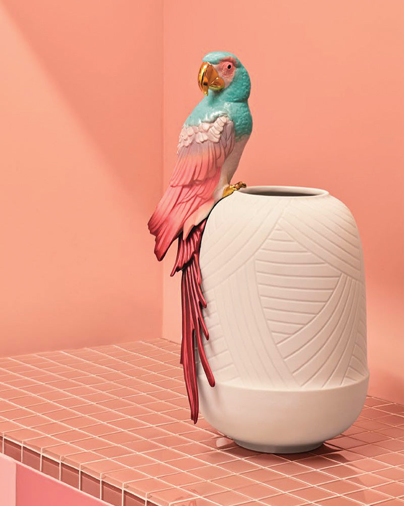 Lladró Macaw Bird Vase  - FormFluent Sydney Australia