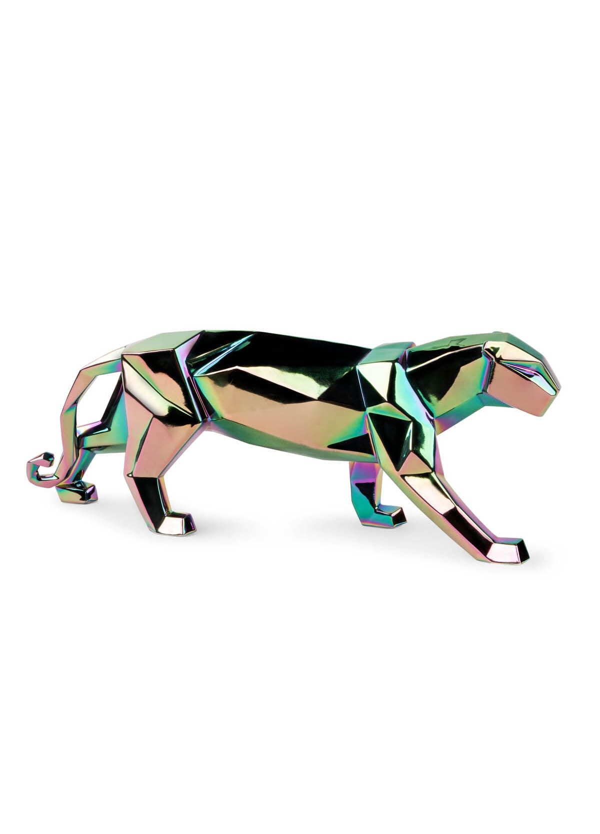 Origami Panther Figurine Iridescent