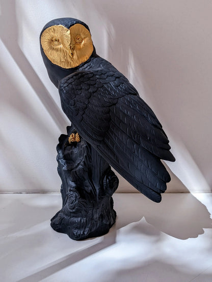  Lladró Owl Black-Gold Sculpture Limited Edition Sculpture by Lladró at  FormFluent