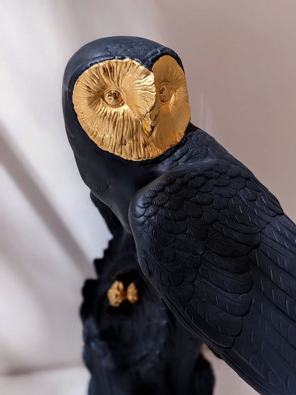  Lladró Owl Black-Gold Sculpture Limited Edition Sculpture by Lladró at  FormFluent