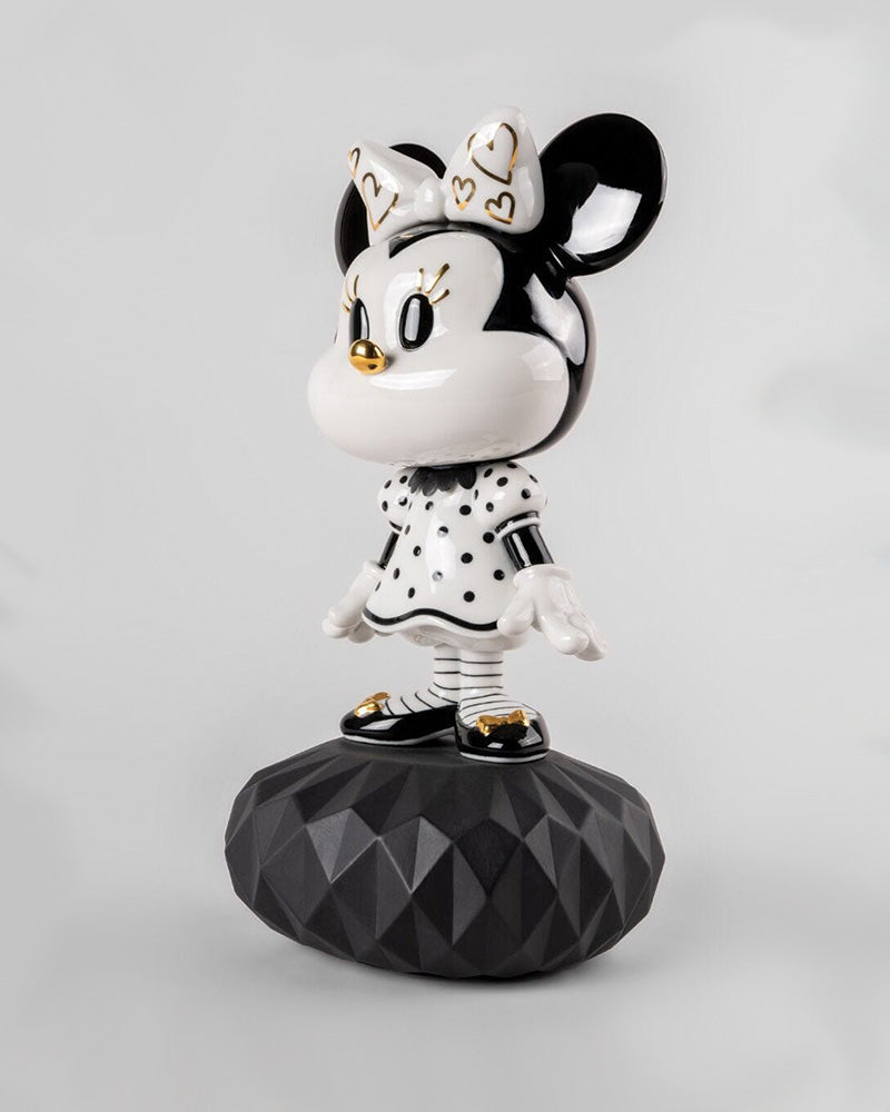 Lladró Minnie in Black and White Sculpture   FormFluent