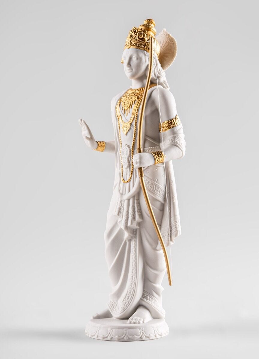 Lladró Rama Sculpture - Gold Lustre (Re-deco) Sculpture by Lladró at  FormFluent Sydney, Australia