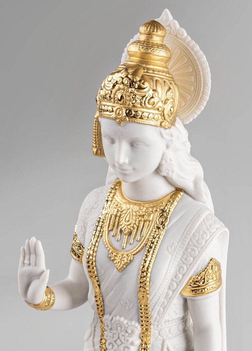 Lladró Sita Sculpture - Gold Lustre (Re-deco) Sculpture by Lladró at  FormFluent Sydney, Australia