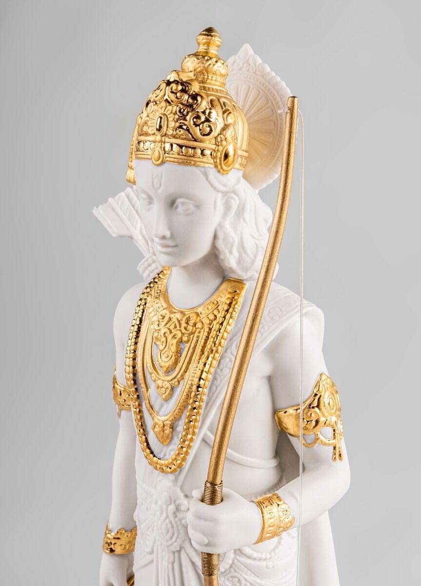 Lladró Lakshman Sculpture - Gold Lustre (Re-deco) Sculpture by Lladró at  FormFluent Sydney, Australia