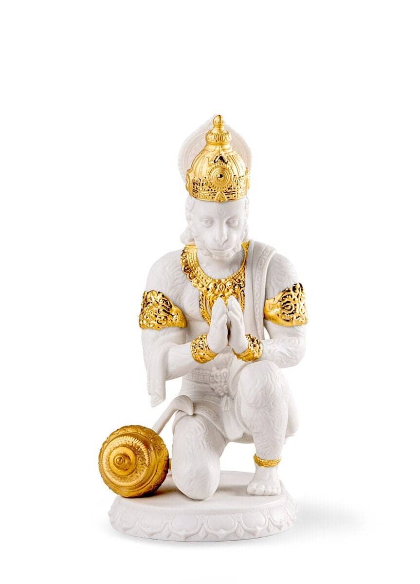 Lladró Hanuman Sculpture - Gold Lustre (Re-deco) Sculpture by Lladró at  FormFluent Sydney, Australia
