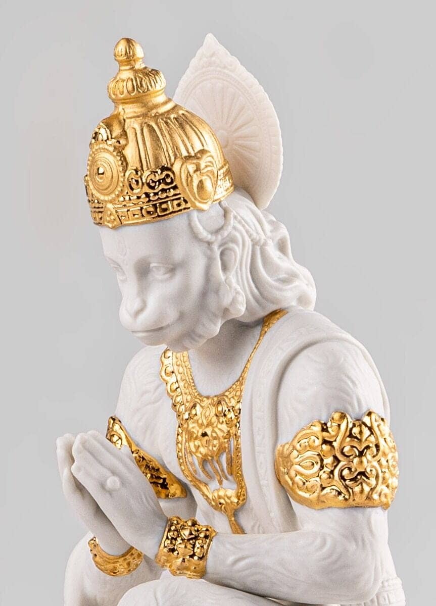 Lladró Hanuman Sculpture - Gold Lustre (Re-deco) Sculpture by Lladró at  FormFluent Sydney, Australia