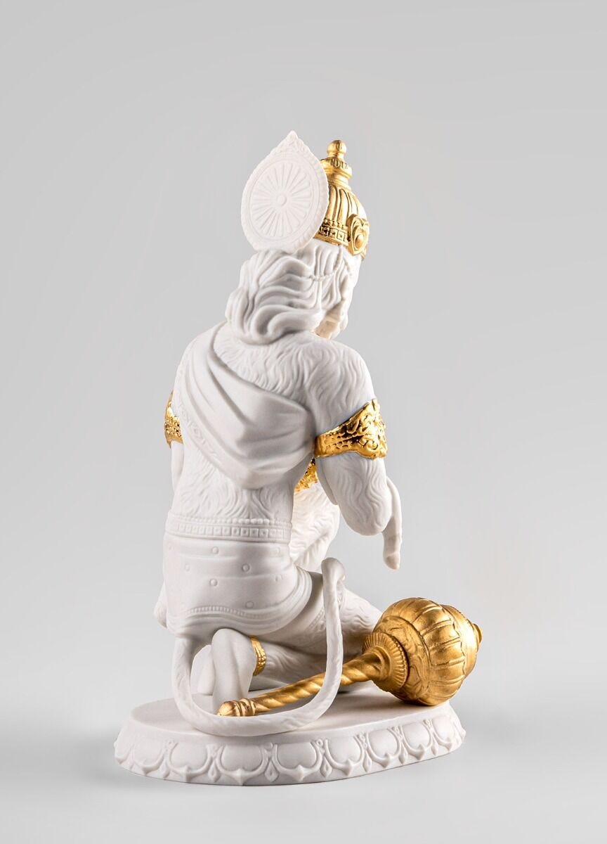 Lladró Hanuman Sculpture - Gold Lustre (Re-deco) Sculpture by Lladró at  FormFluent Sydney, Australia