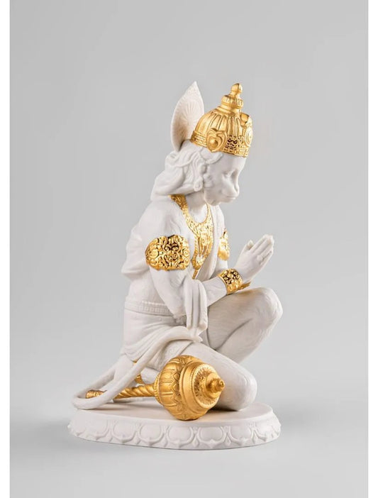 Lladró Hanuman Sculpture - Gold Lustre (Re-deco) Sculpture by Lladró at  FormFluent Sydney, Australia