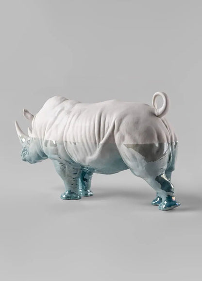  Lladró White Rhino - Underwater Sculpture Sculpture by Lladró at  FormFluent