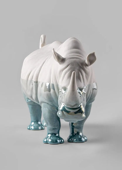  Lladró White Rhino - Underwater Sculpture Sculpture by Lladró at  FormFluent