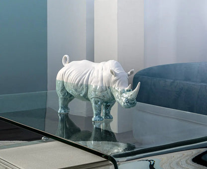  Lladró White Rhino - Underwater Sculpture Sculpture by Lladró at  FormFluent