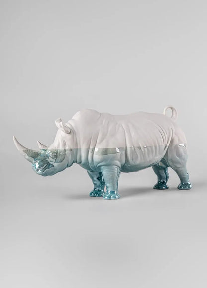  Lladró White Rhino - Underwater Sculpture Sculpture by Lladró at  FormFluent