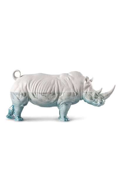  Lladró White Rhino - Underwater Sculpture Sculpture by Lladró at  FormFluent