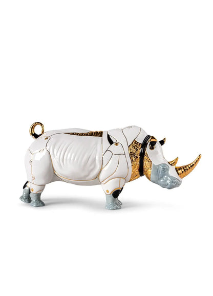  Lladró Rhino Cyborg Sculpture Sculpture by Lladró at  FormFluent