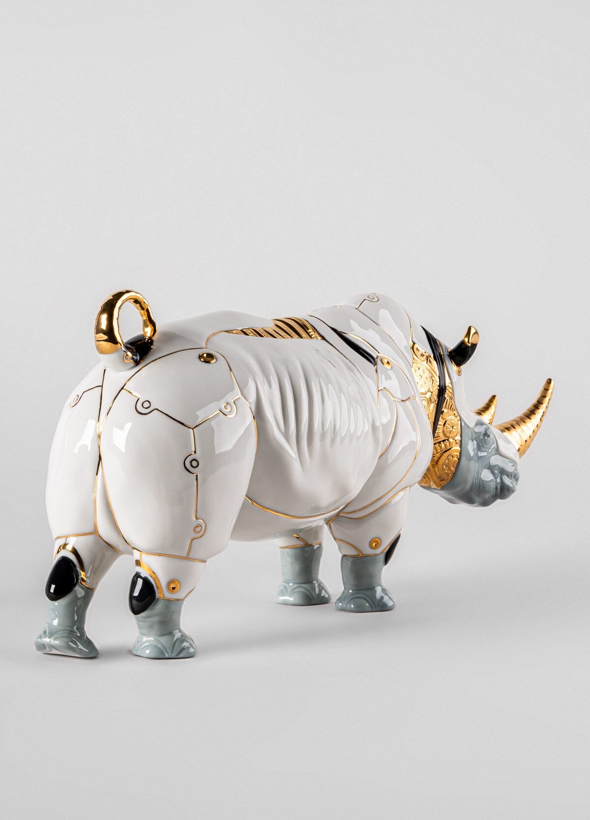 Lladró Rhino Cyborg Sculpture  Sculpture FormFluent