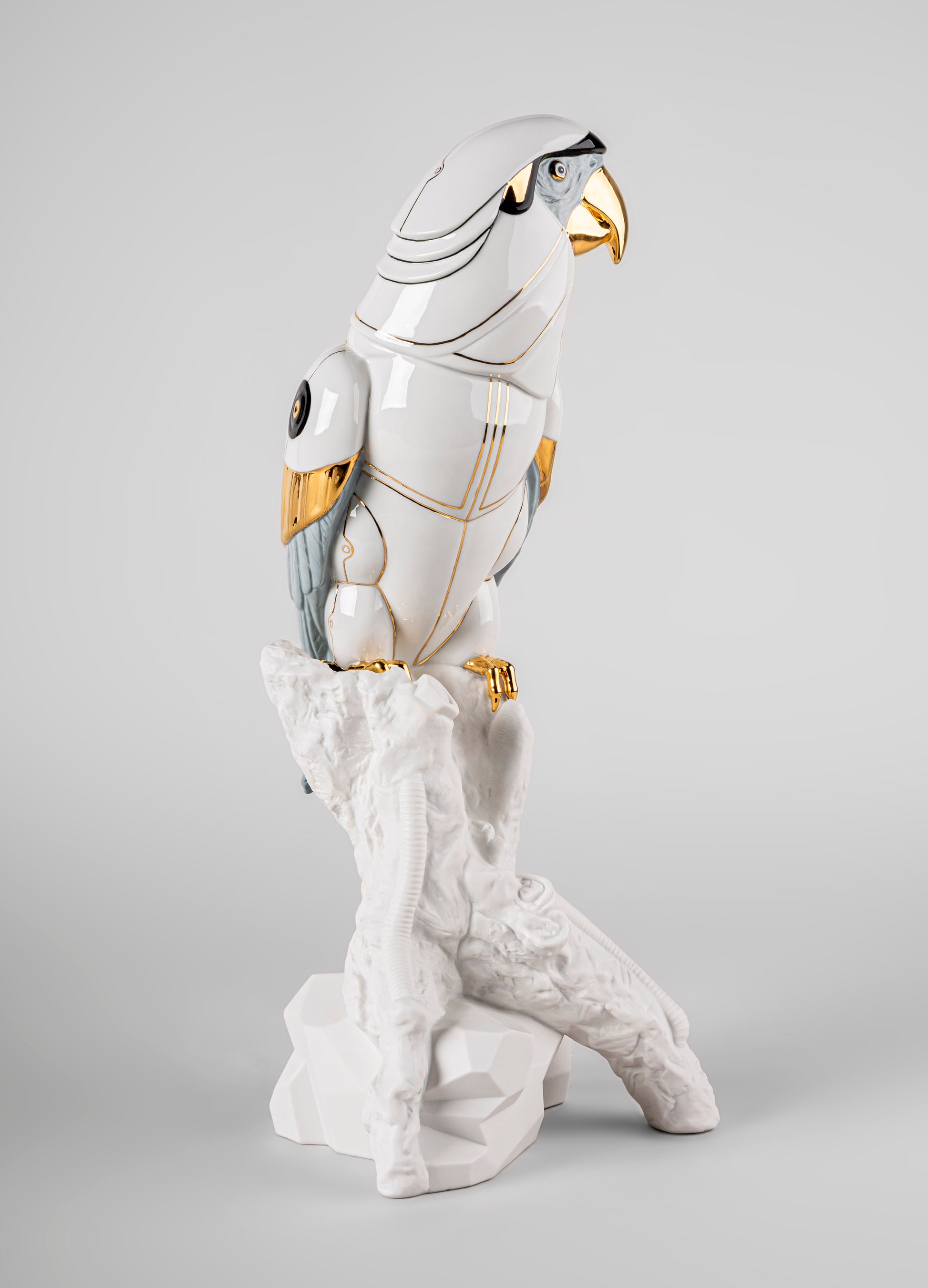 01009757_Lladro_Macaw_Bird_Cyborg_Sculpture_-_Front