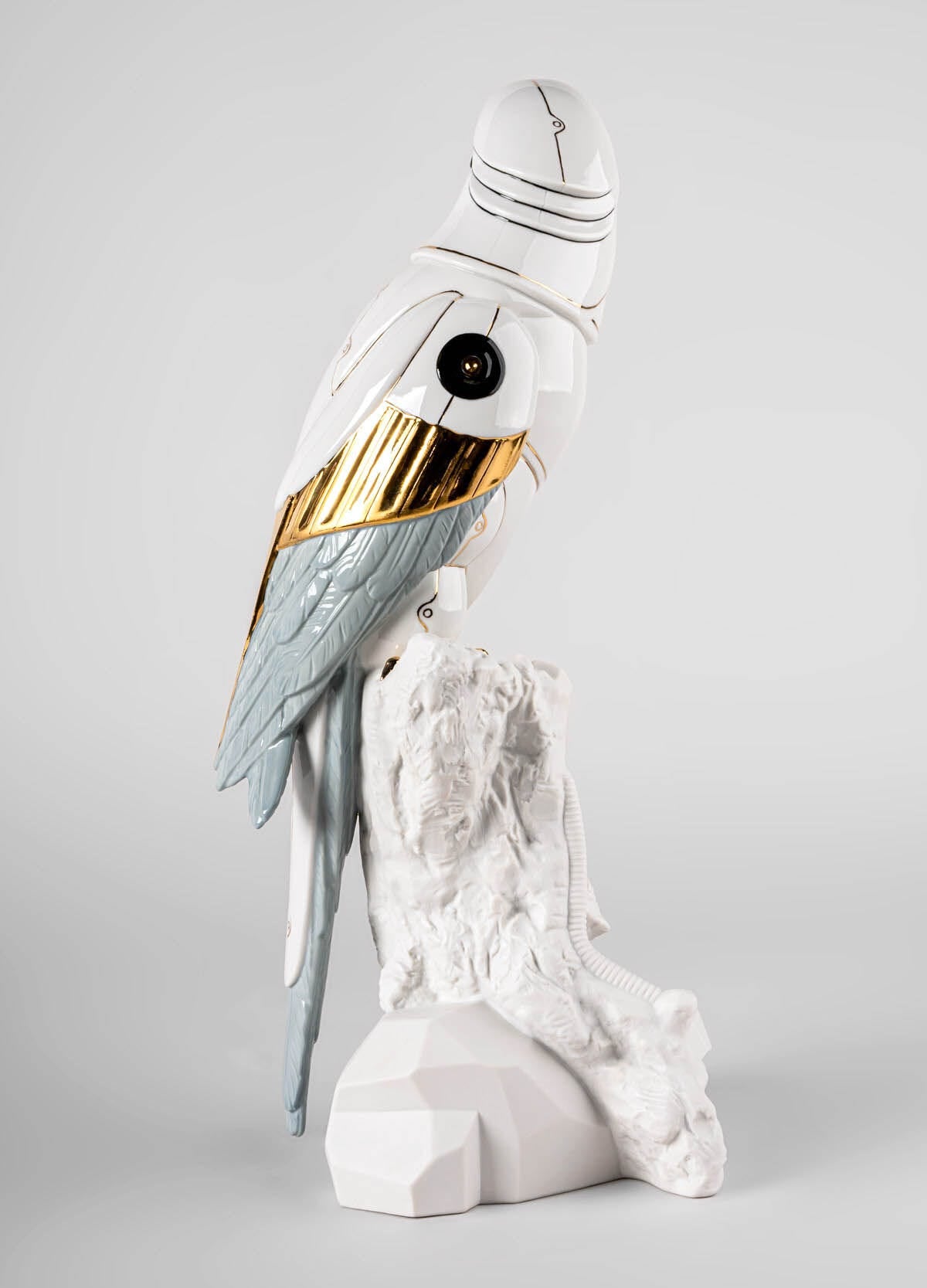 01009757_Lladro_Macaw_Bird_Cyborg_Sculpture_-_Left
