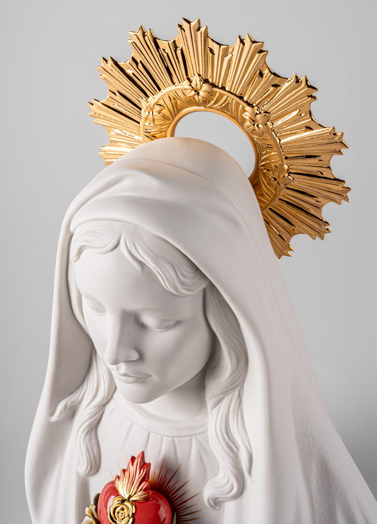 Lladró Immaculate Heart of Mary Virgin Mary Sculpture  Sculpture FormFluent