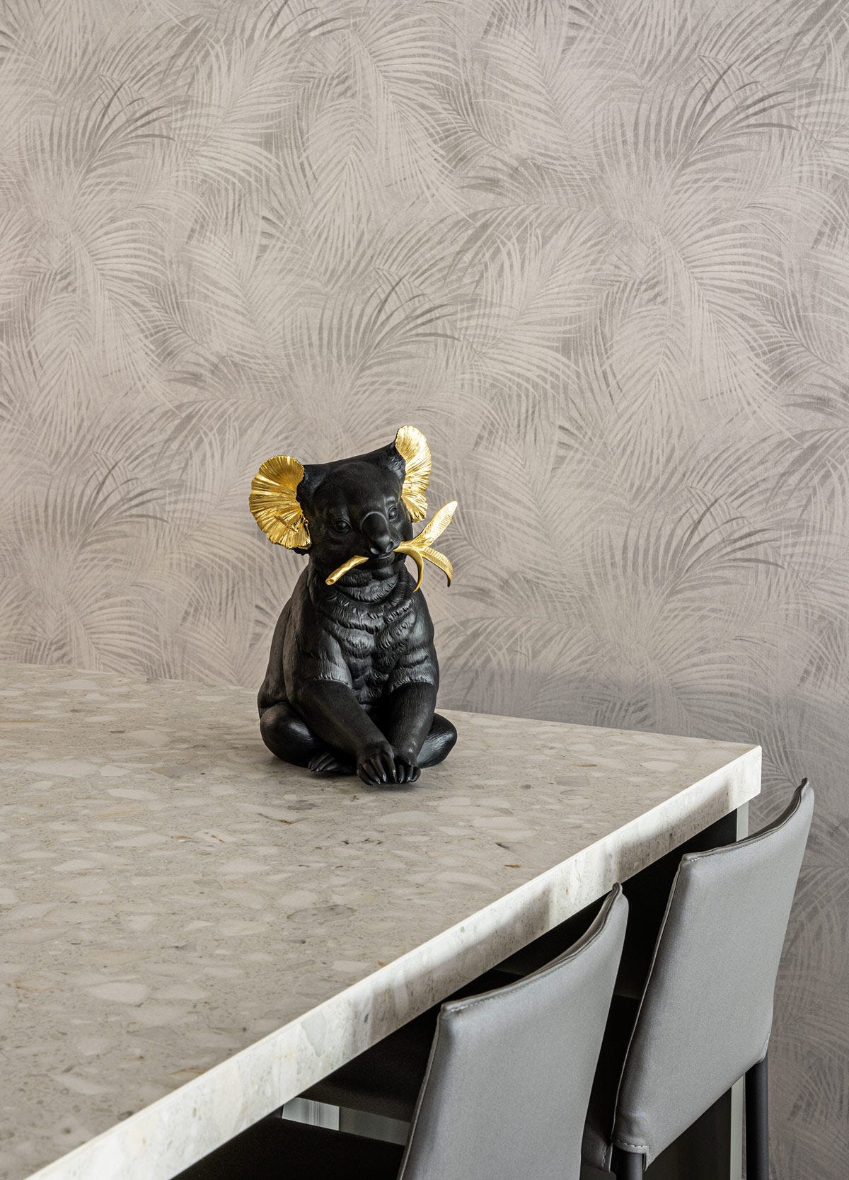 Lladró Koala Sculpture Black-Gold Limited Edition  Sculpture FormFluent