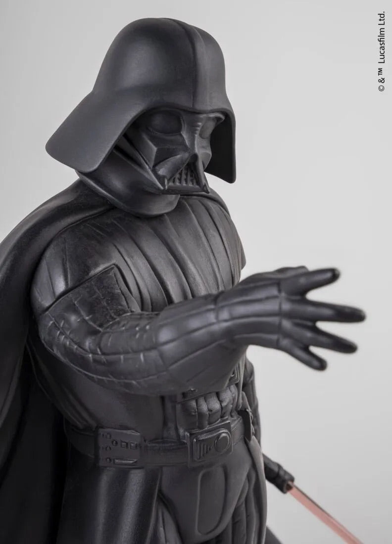 Darth Vader figure from Star Wars on a white background