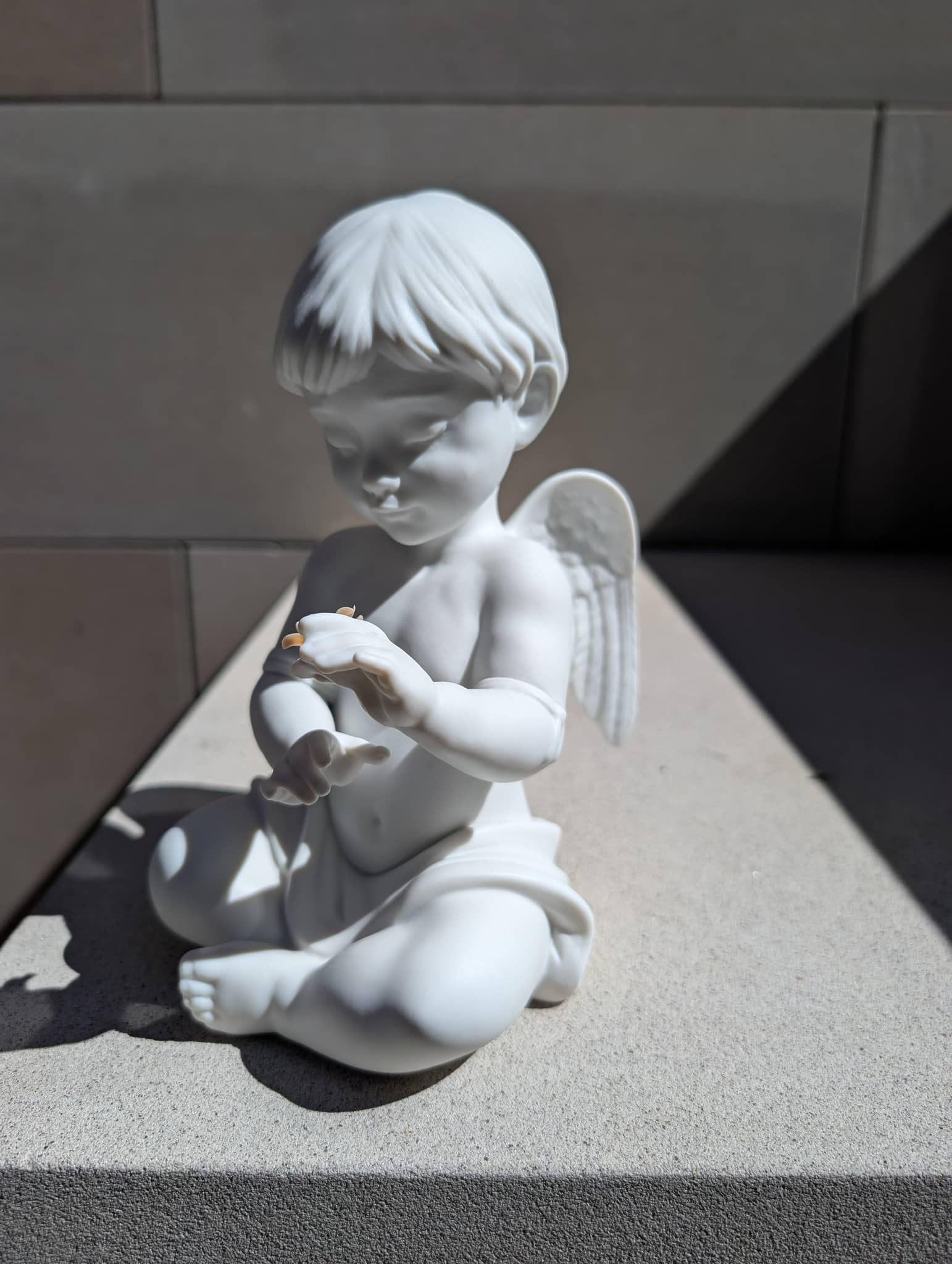 Lladró Angel with Flower Sculpture | FormFluent