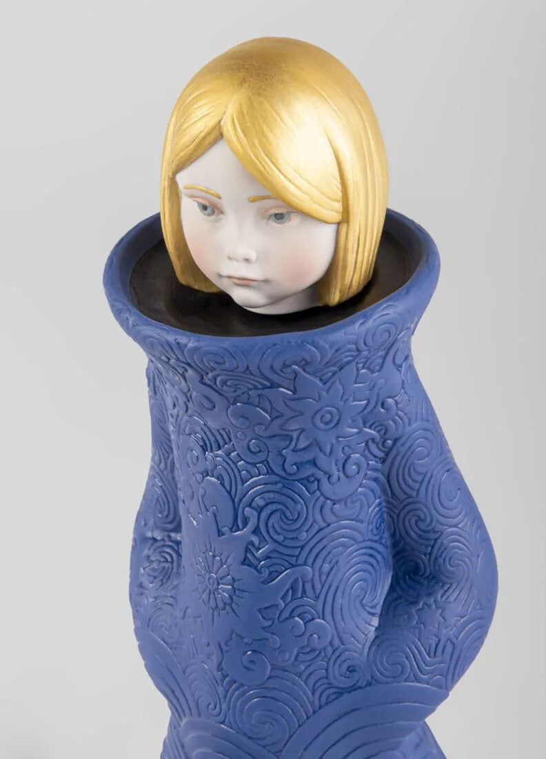 Buy Authentic Lladró Lladró Cosmic Girl and Cat Sculptures Sculpture - FormFluent Sydney Australia