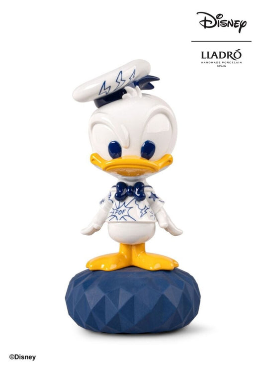Lladró Donald Duck™ Sculpture. Limited Edition. The iconic Disney character known for his impulsive and expressive personality. Bold colors reinforce the character of this limited edition of 2000 units. FormFluent