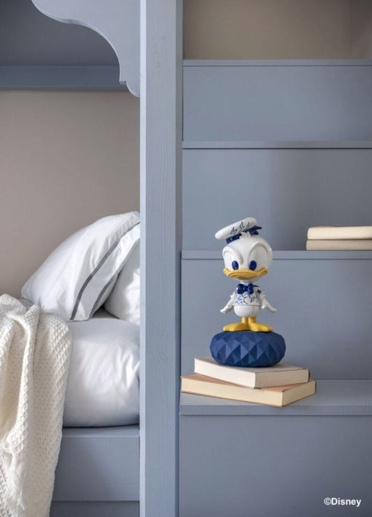 Lladró Donald Duck™ Sculpture. Limited Edition. The iconic Disney character known for his impulsive and expressive personality. Bold colors reinforce the character of this limited edition of 2000 units. FormFluent