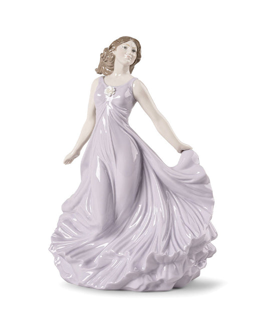 Lladró Dancing in the Wind Woman Sculpture