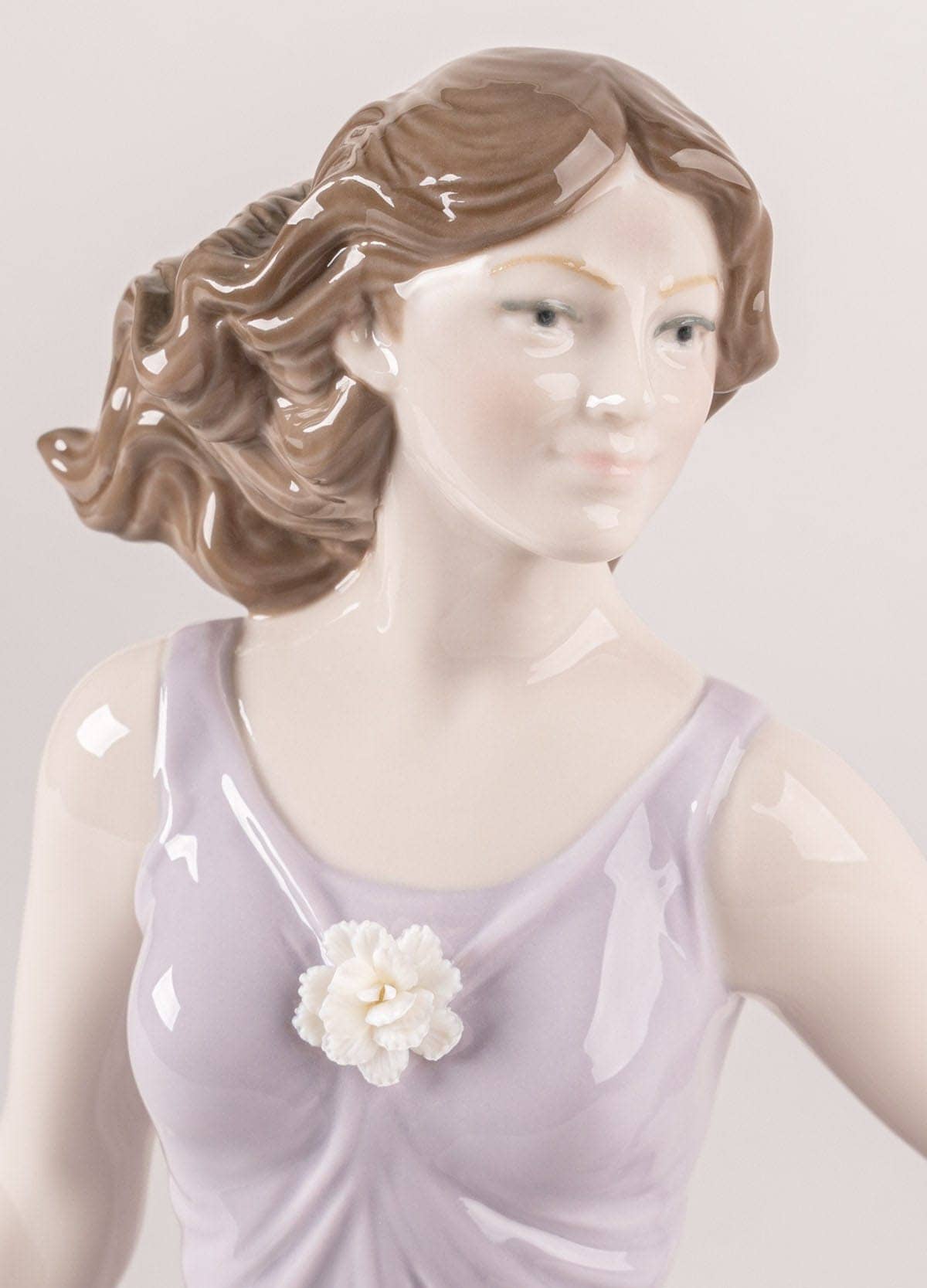 Lladró Dancing in the Wind Woman Sculpture