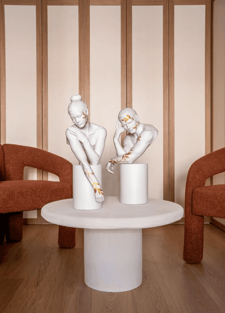 Lladró Reflections of Nature - Him Sculpture White-Gold Sculpture by  Lladró at   FormFluent Sydney, Australia