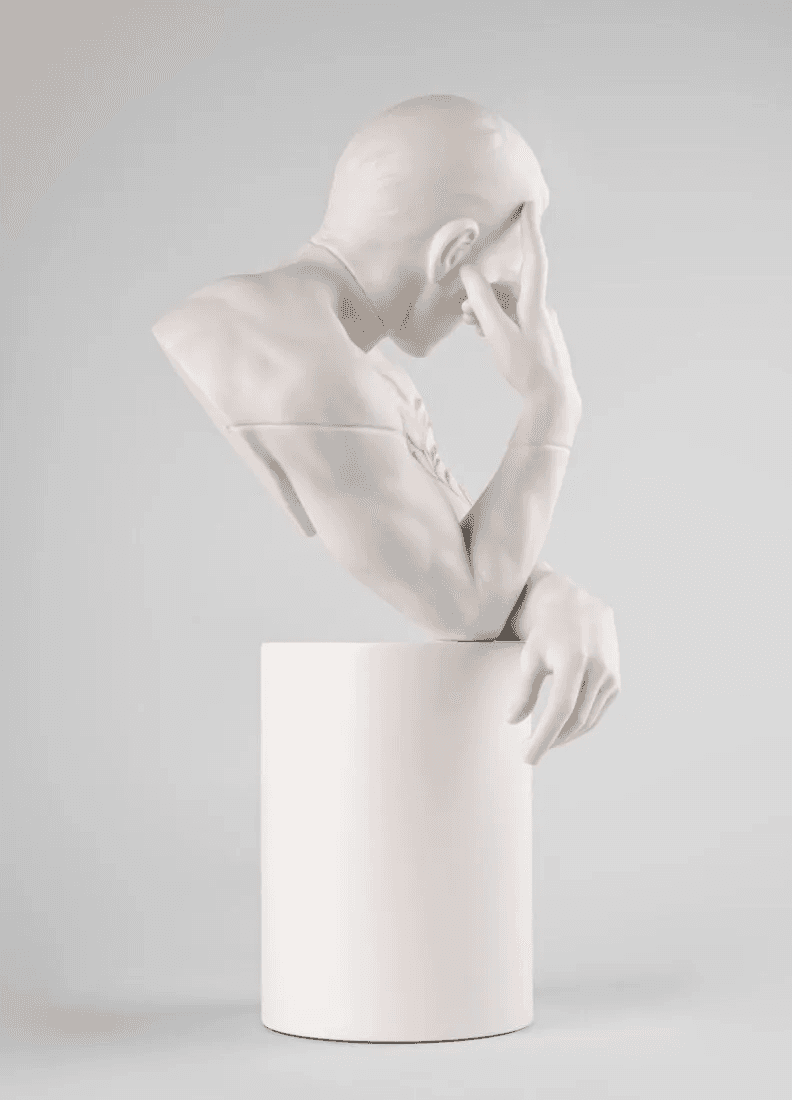 Lladró Reflections of Nature - Him Sculpture White-Gold Sculpture by  Lladró at   FormFluent Sydney, Australia