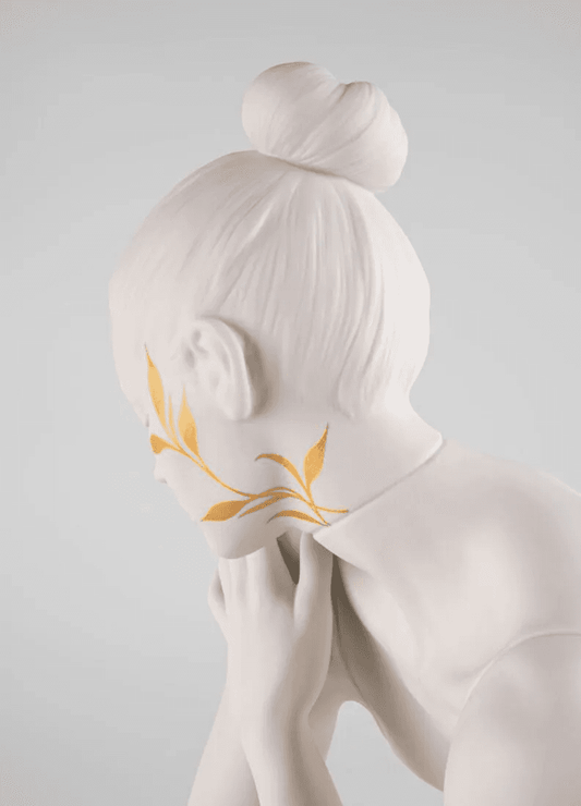 Lladró Reflections of Nature - Her Sculpture White-Gold Sculpture by  Lladró at   FormFluent Sydney, Australia