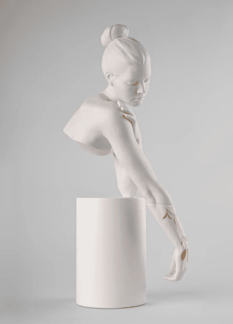 Lladró Reflections of Nature - Her Sculpture White-Gold Sculpture by  Lladró at   FormFluent Sydney, Australia