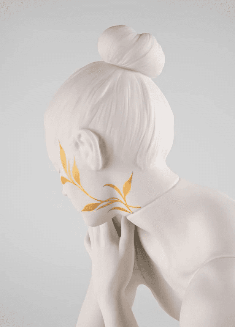 Lladró Reflections of Nature - Her Sculpture White-Gold Sculpture by  Lladró at   FormFluent Sydney, Australia