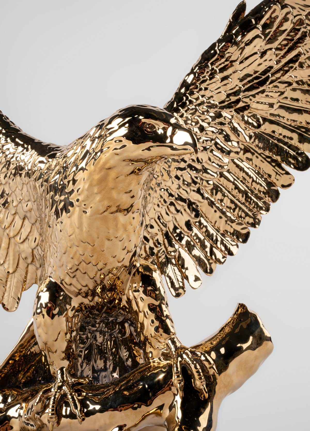 Lladró Freedom Eagle Sculpture Gold Limited Edition