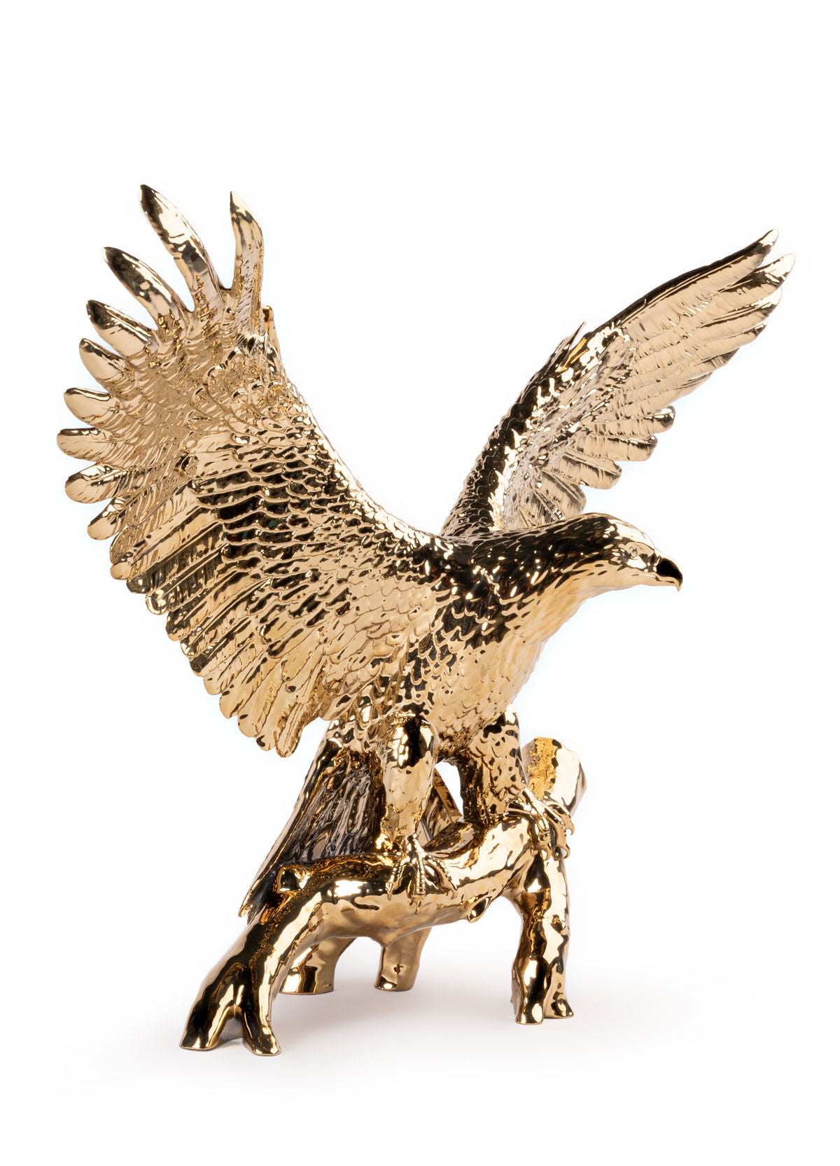 Lladró Freedom Eagle Sculpture Gold Limited Edition