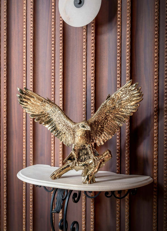Lladró Freedom Eagle Sculpture Gold Limited Edition