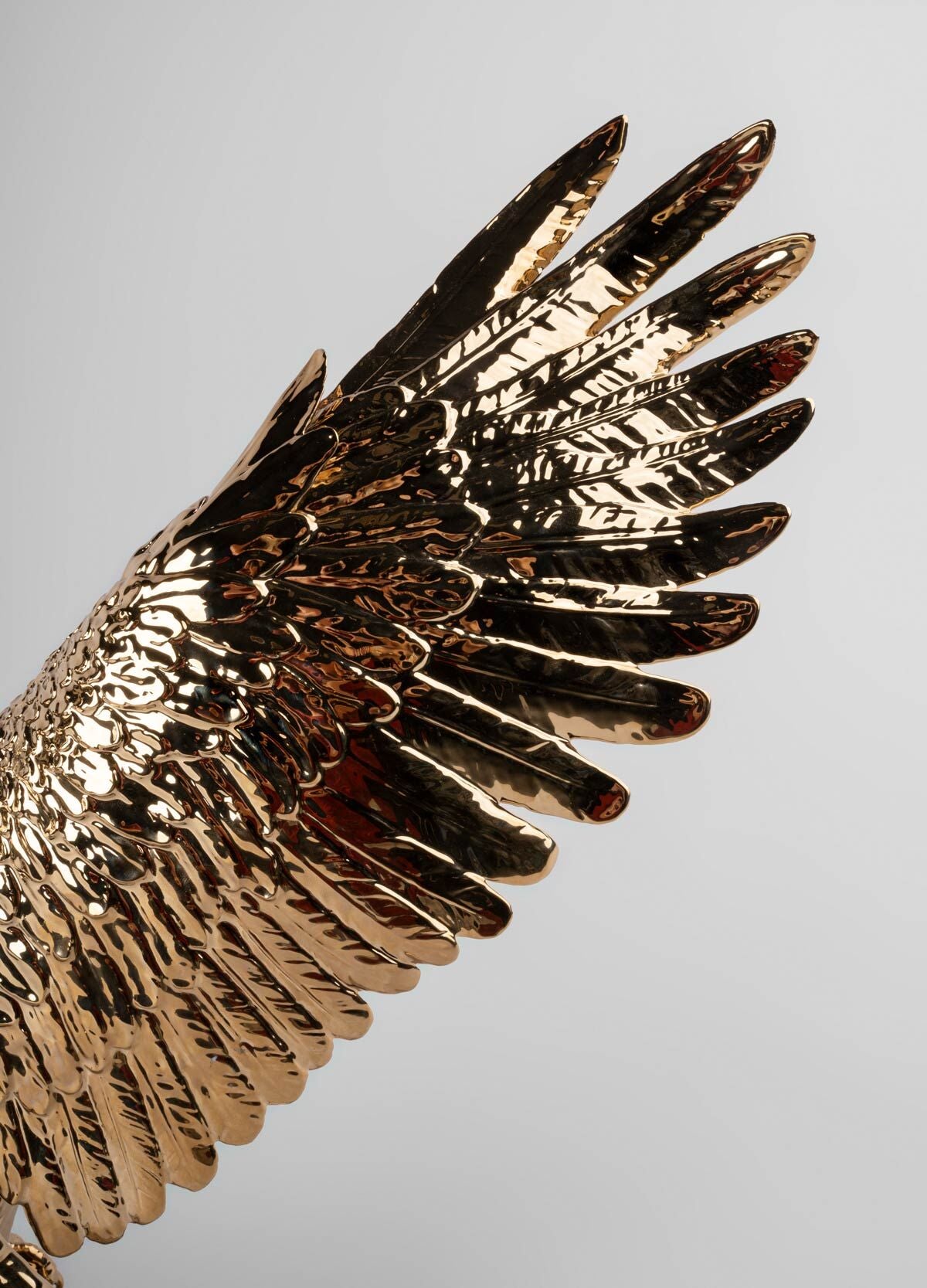 Lladró Freedom Eagle Sculpture Gold Limited Edition