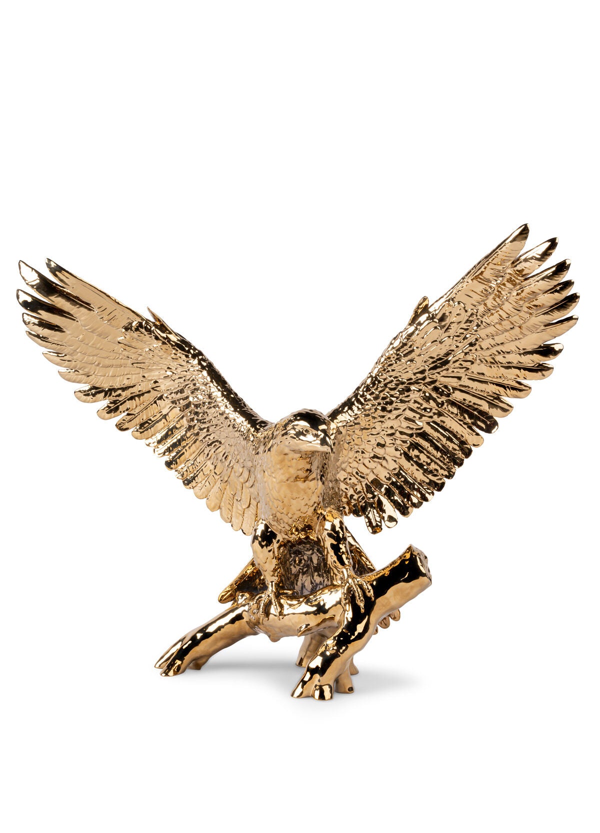 Lladró Freedom Eagle Sculpture Gold Limited Edition
