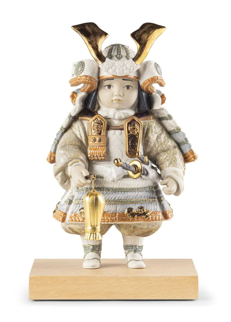 Lladró Warrior Boy Sculpture. Copper. Limited Edition