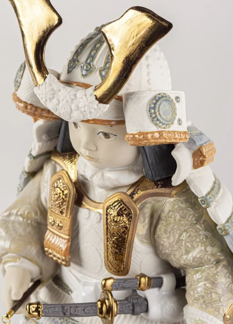 Lladró Warrior Boy Sculpture. Copper. Limited Edition