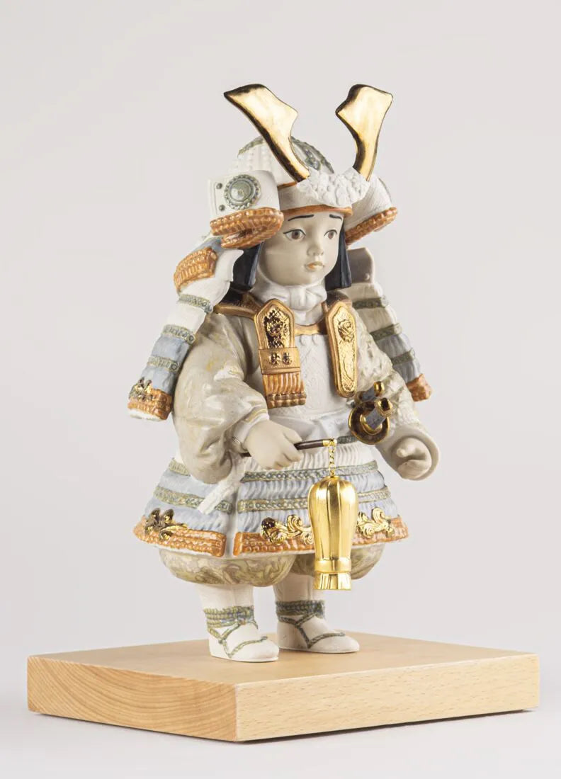 Lladró Warrior Boy Sculpture. Copper. Limited Edition