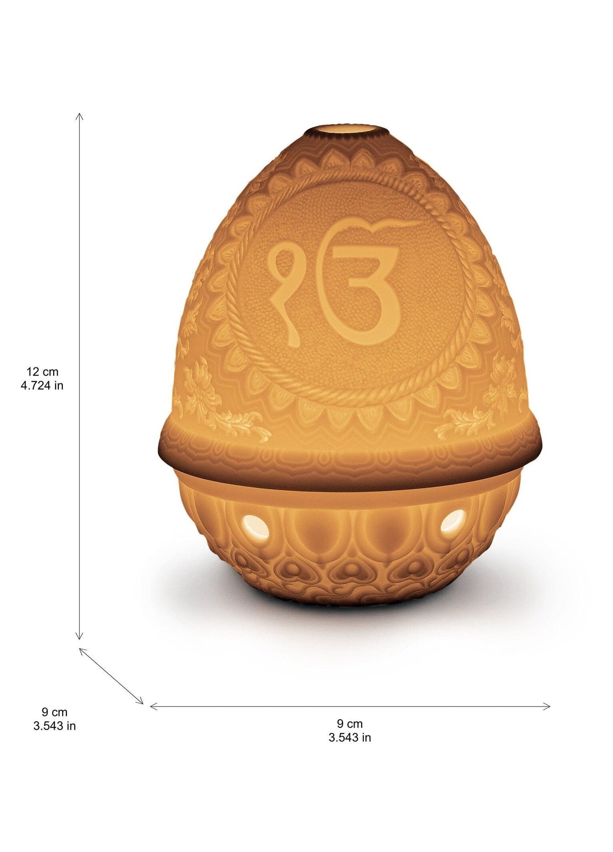 Lladró Ik Onkar Lithophane Lithophane