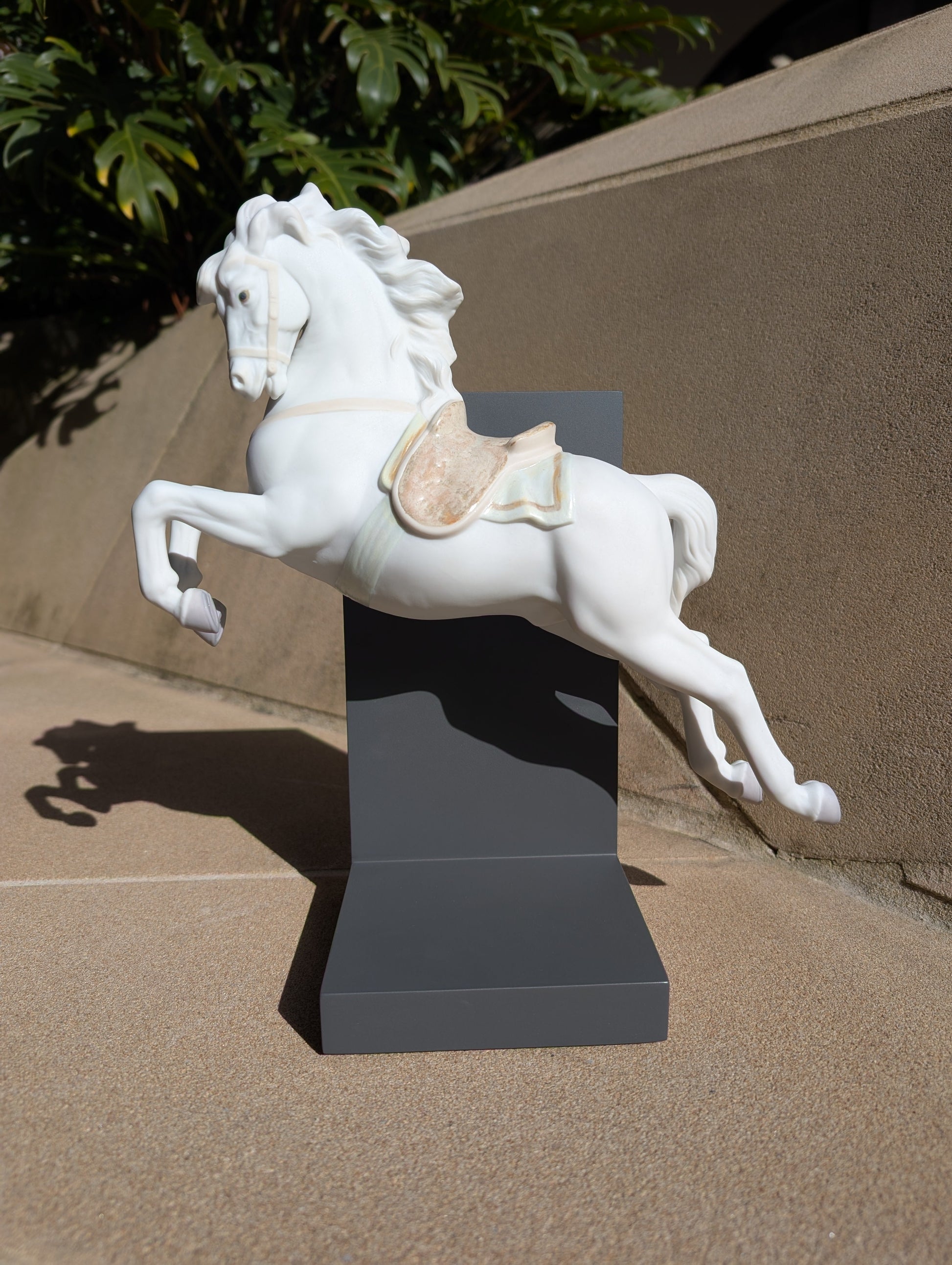 Lladró Horse on Courbette and Pirouette Bookends  - FormFluent Sydney Australia