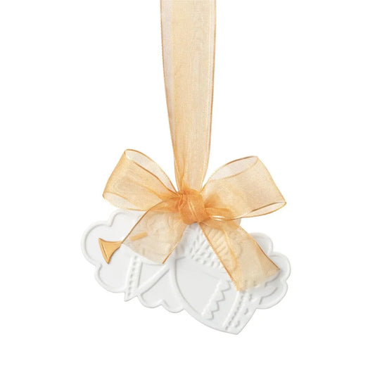 Lladró Christmas Angel Ornament with Golden Lustre - FormFluent