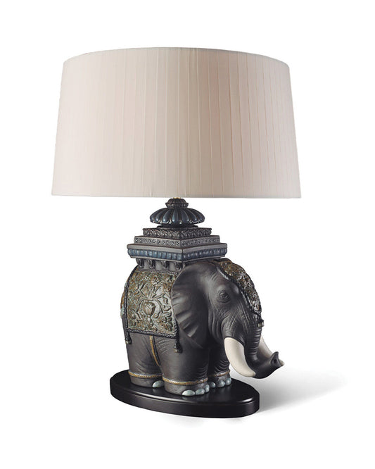 Lladró Siamese Elephant Table Lamp   FormFluent