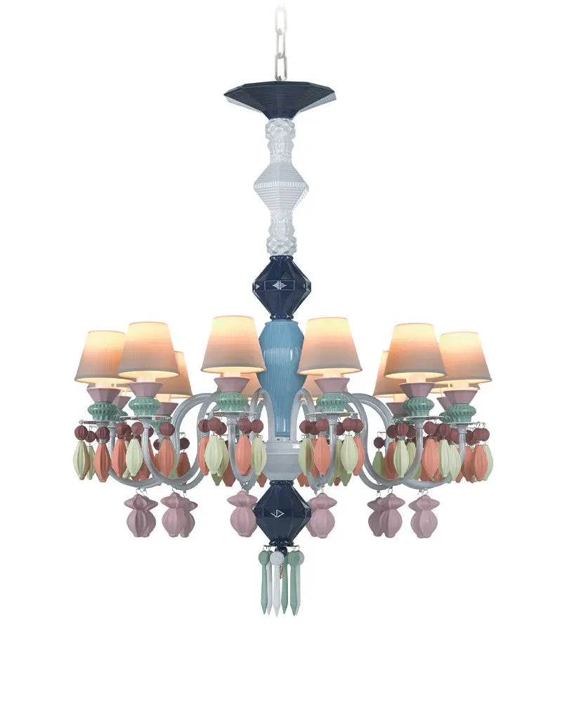 Lladró Belle de Nuit 12 Lights Chandelier  - FormFluent Sydney Australia