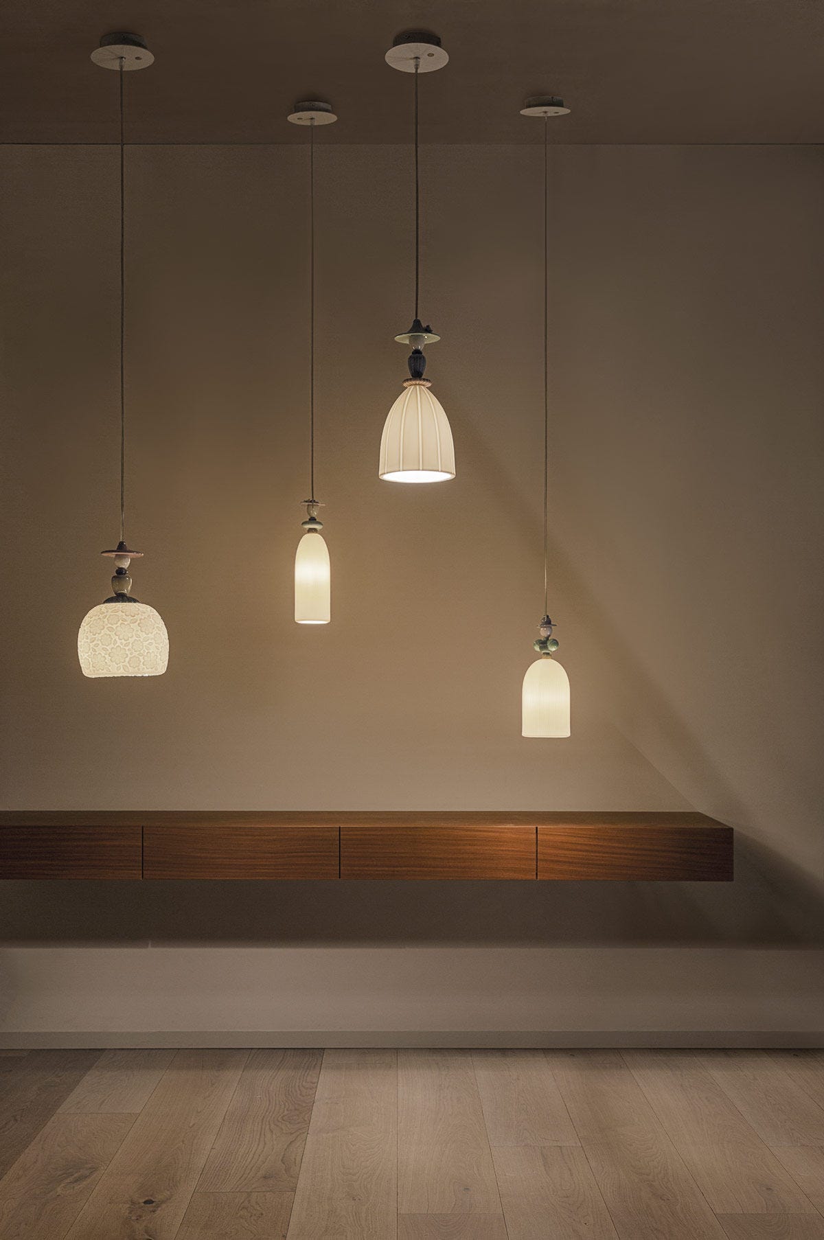 Lladró Mademoiselle Ceiling Pendant Lamp Collection - FormFluent