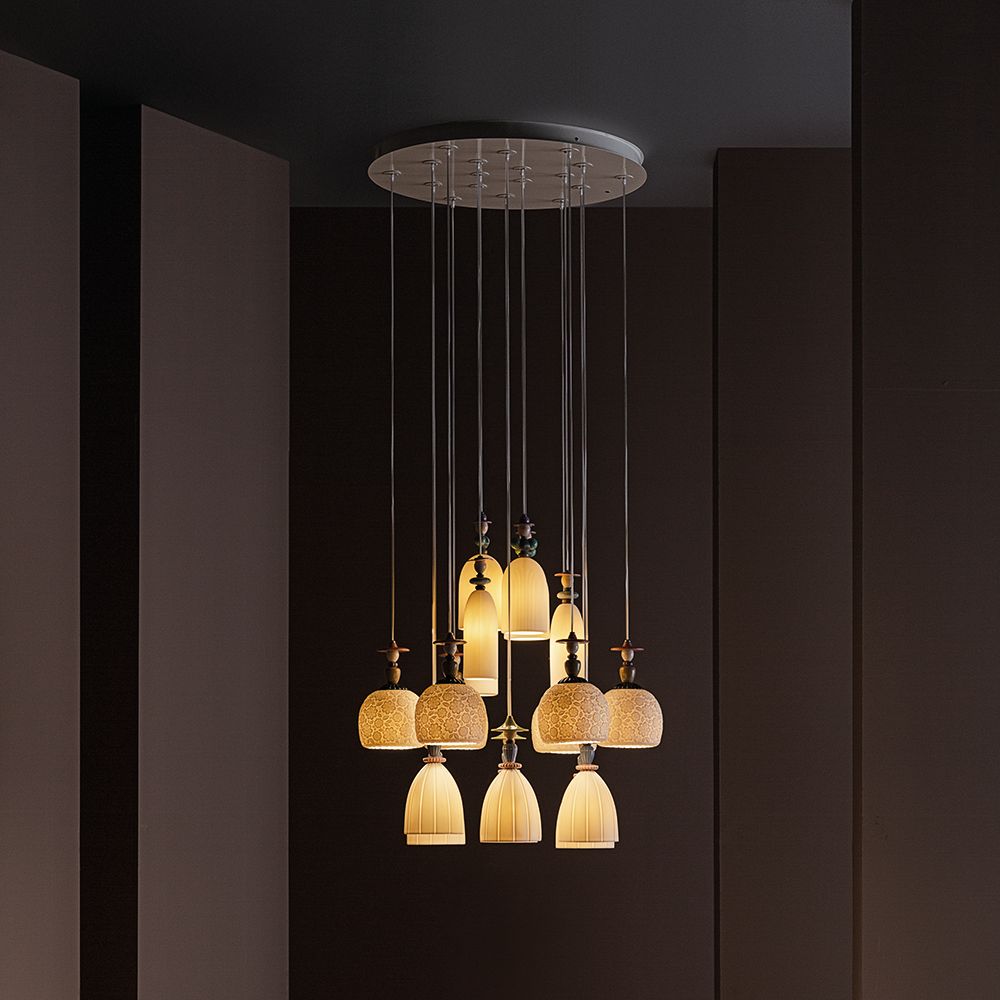 Lladró Mademoiselle Chandelier 18 Lights - Dancing on The Sand - FormFluent